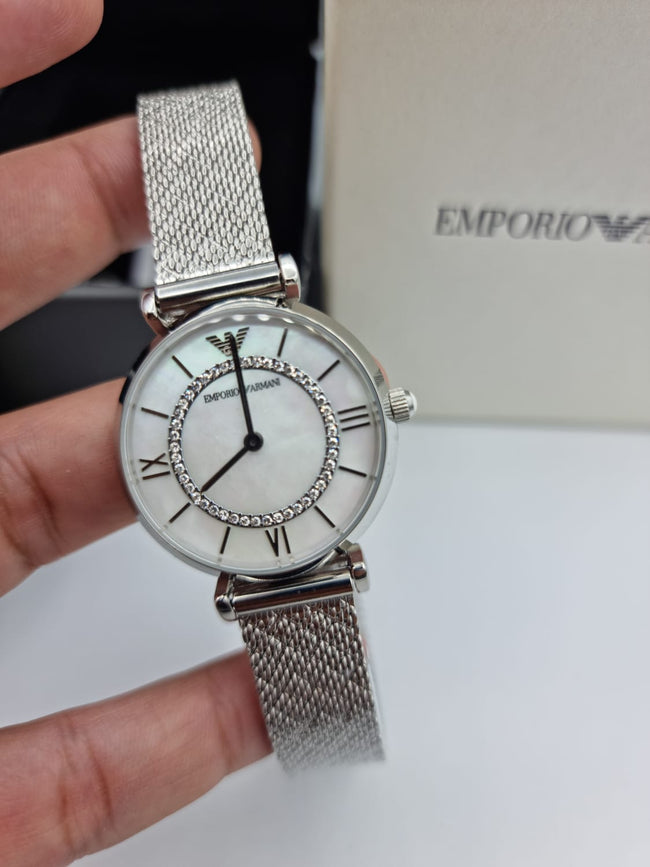 Emporio Armani Quartz Mother of Pearl Dial Ladies Watch AR11319 Main Image