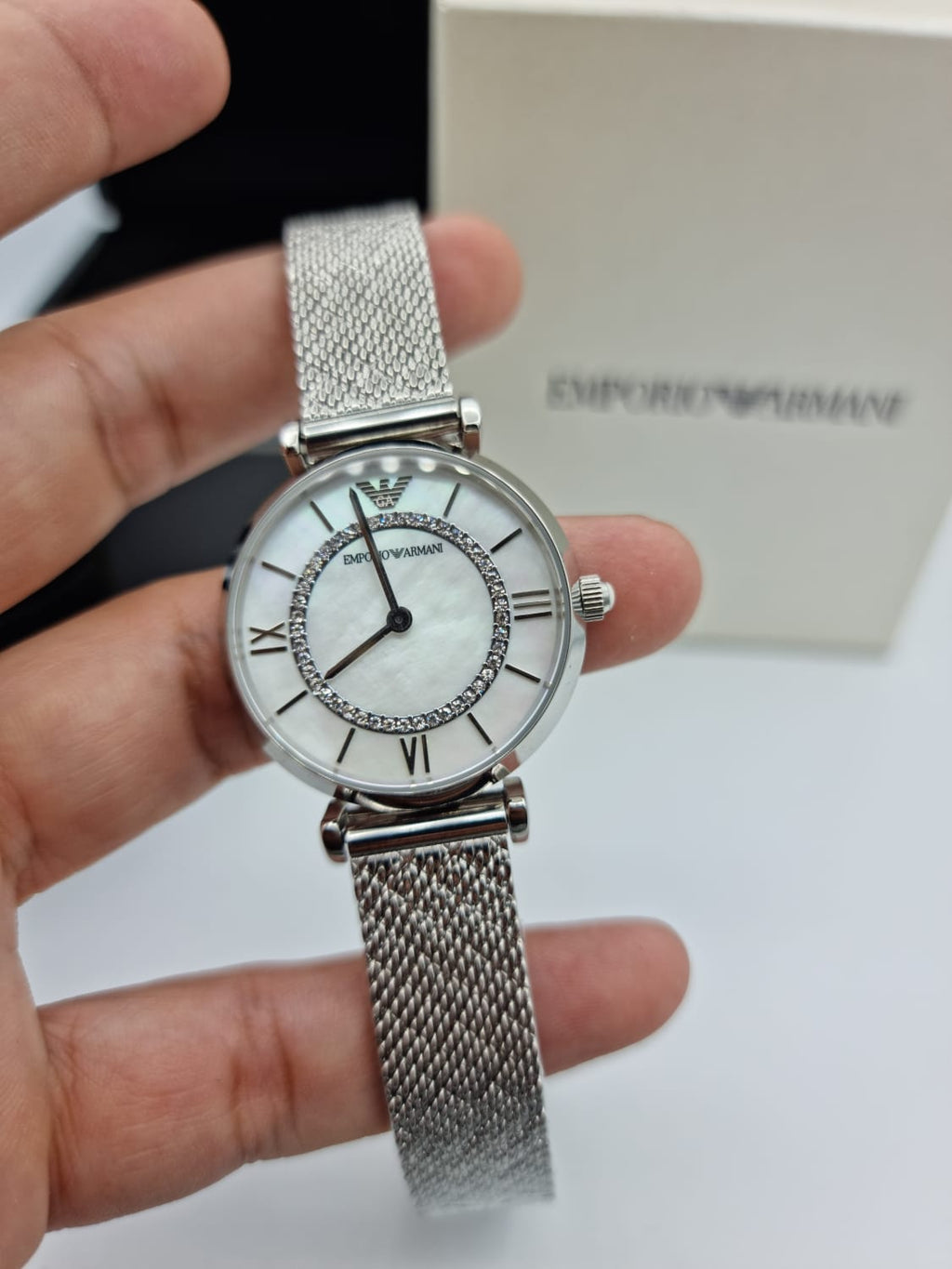 Emporio Armani Quartz Mother of Pearl Dial Ladies Watch AR11319