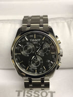 Tissot mens Couturier Chrono Quartz stainless-steel Dress Watch Grey T035.617.11.051.00