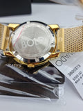 MOVADOBold Gold Dial Gold-tone Mesh Men's Watch 3600373