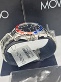 Movado Series 800 Quartz Black Dial Pepsi Bezel Men's Watch 2600152