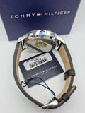 Tommy Hilfiger Men’s Quartz Leather Strap Black Dial 44mm Watch 1791630
