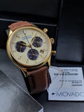 MOVADOHeritage Chronograph Parchment Dial Men's Watch 3650007