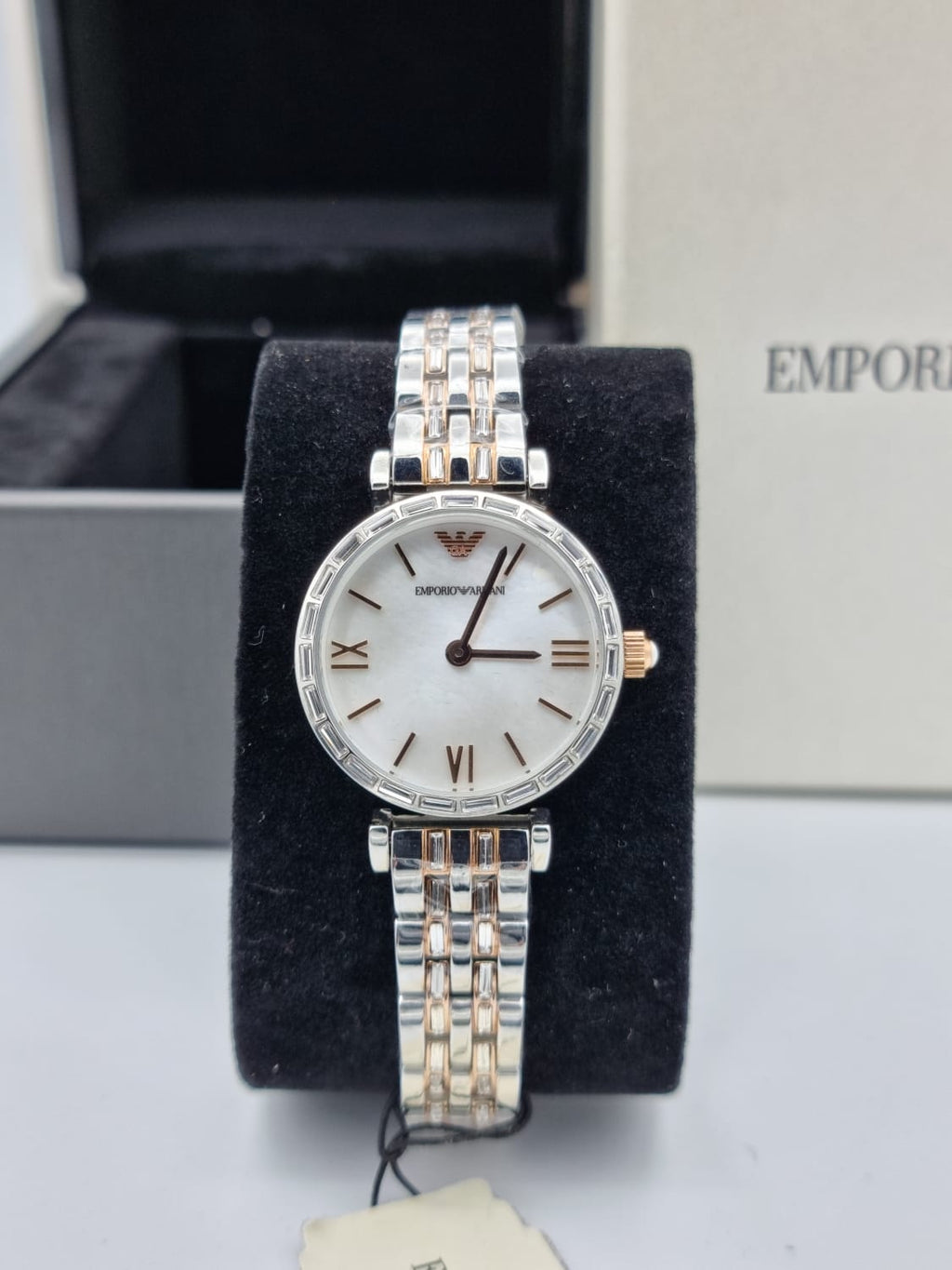 Emporio Armani Women’s Quartz Stainless Steel White Dial 28mm Watch AR11290
