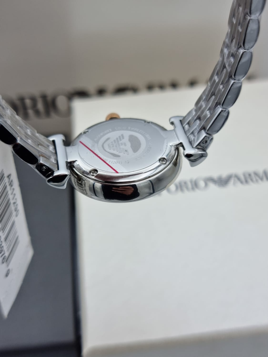 Emporio Armani Women’s Quartz Stainless Steel White Dial 28mm Watch AR11290