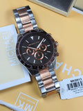 Michael Kors Men’s Quartz Stainless Steel Black Dial 45mm Watch MK8913