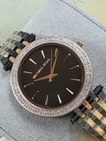 Michael Kors Women's Darci Grey Rose Gold-Tone Watch MK3584