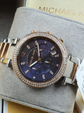 Michael Kors Women’s Analog Stainless Steel Blue Dial 39mm Watch MK6141