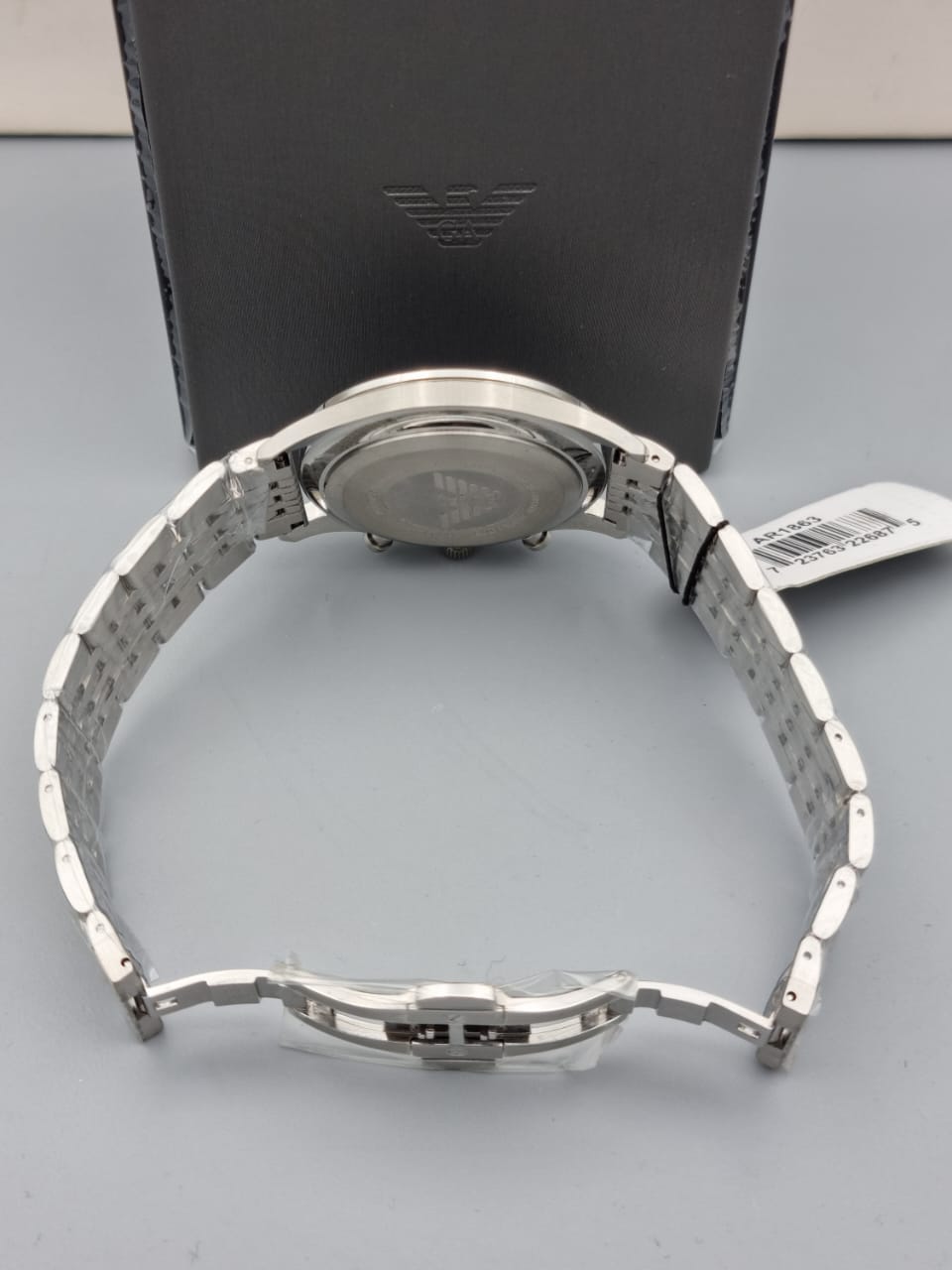 Emporio Armani Men’s Quartz Stainless Steel Black Dial 43mm Watch AR1863