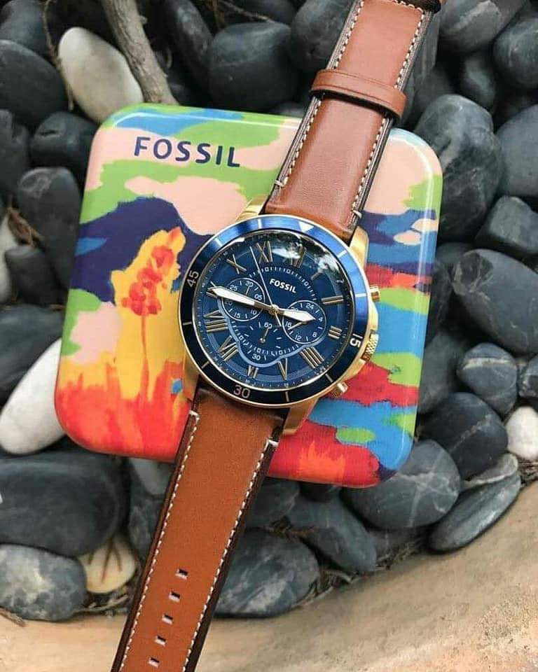 Fossil Analog Blue Dial Men's Watch-FS5268