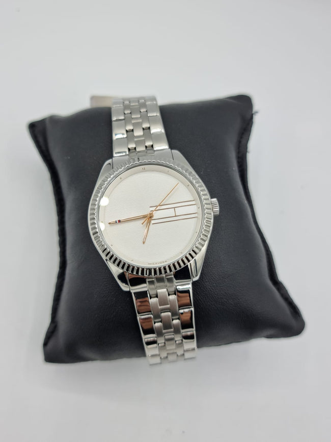 Tommy Hilfiger Women'S Silver White Dial Stainless Steel Watch - 1782080 Hover Image