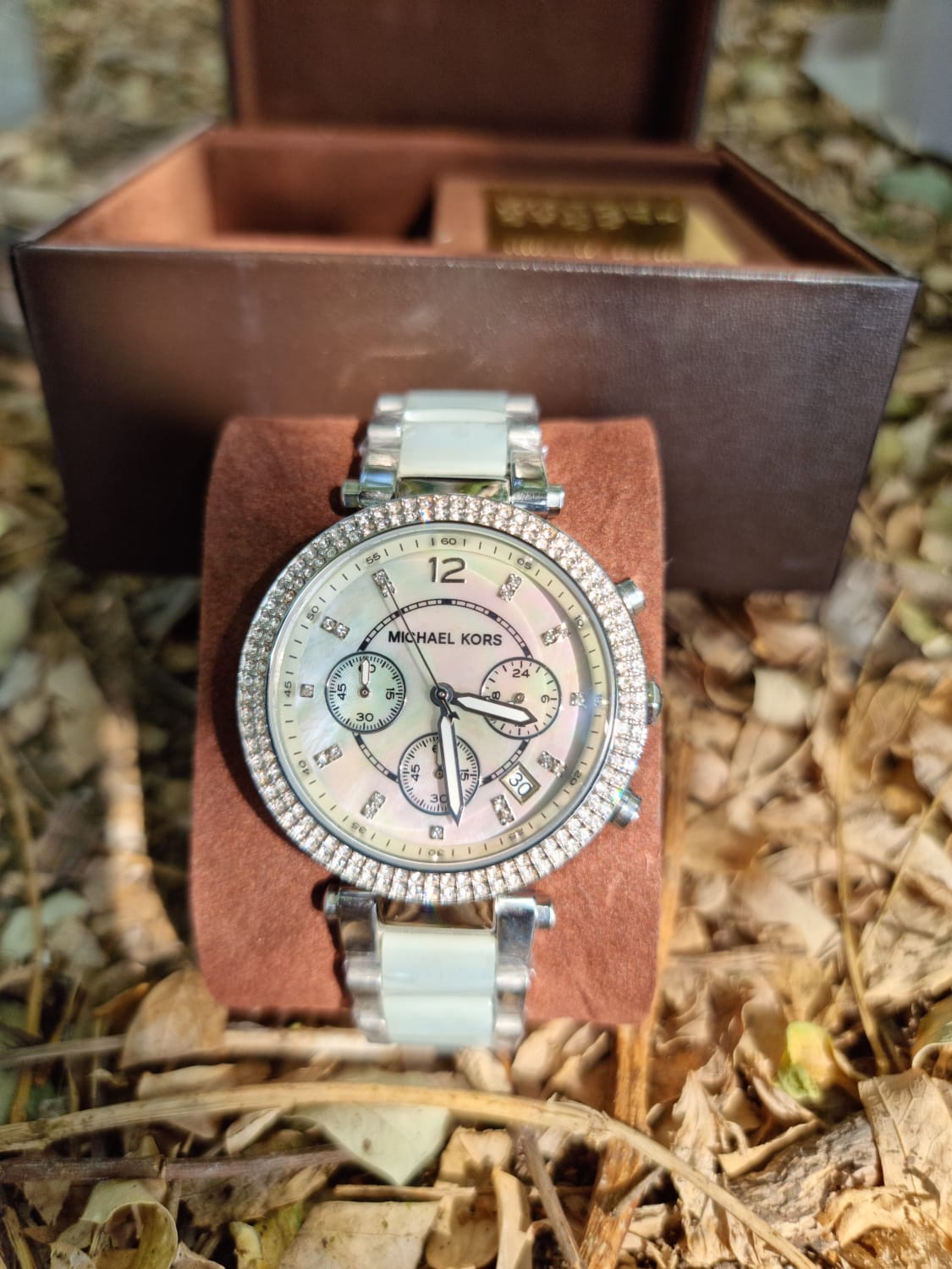 Michael Kors Women’s Quartz Stainless Steel Mother of Pearl Dial 39mm Watch MK6138