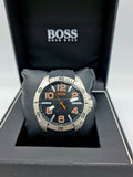 BOSS Orange 1512943 Men's Black Silver Orange 48 mm