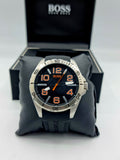 BOSS Orange 1512943 Men's Black Silver Orange 48 mm