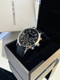 Emporio Armani Men's AR2513 Dress Brown Leather Quartz Watch