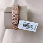 Emporio Armani Women’s Quartz Rose Gold Stainless Steel Mother Of Pearl Dial 32mm Watch AR11385