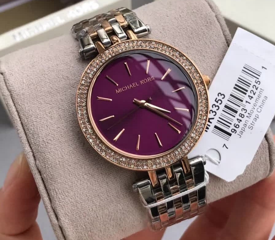 Michael Kors Womens Slim Runway Purple Stainless Steel Bracelet Watch 42mm   Macys