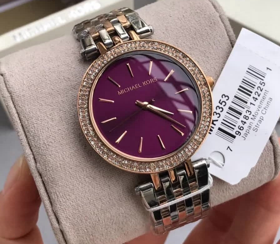Michael kors watches for women purple Clearance