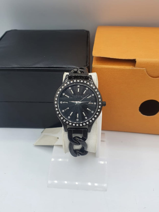 ADEX BLACK DIAL Ladies watch Hover Image