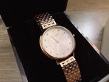 Emporio Armani Women's AR11062 Dress Watch Analog Display Quartz Pink Watch
