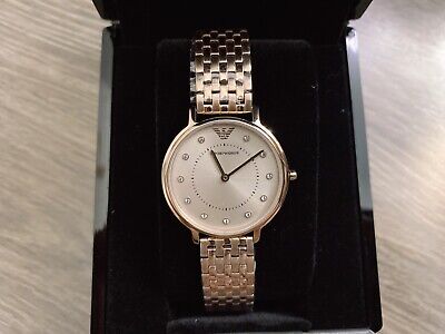 Emporio Armani Women's AR11062 Dress Watch Analog Display Quartz Pink Watch
