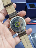 Tommy Hilfiger Men’s Quartz Leather Strap Silver Dial 44mm Watch 1710394