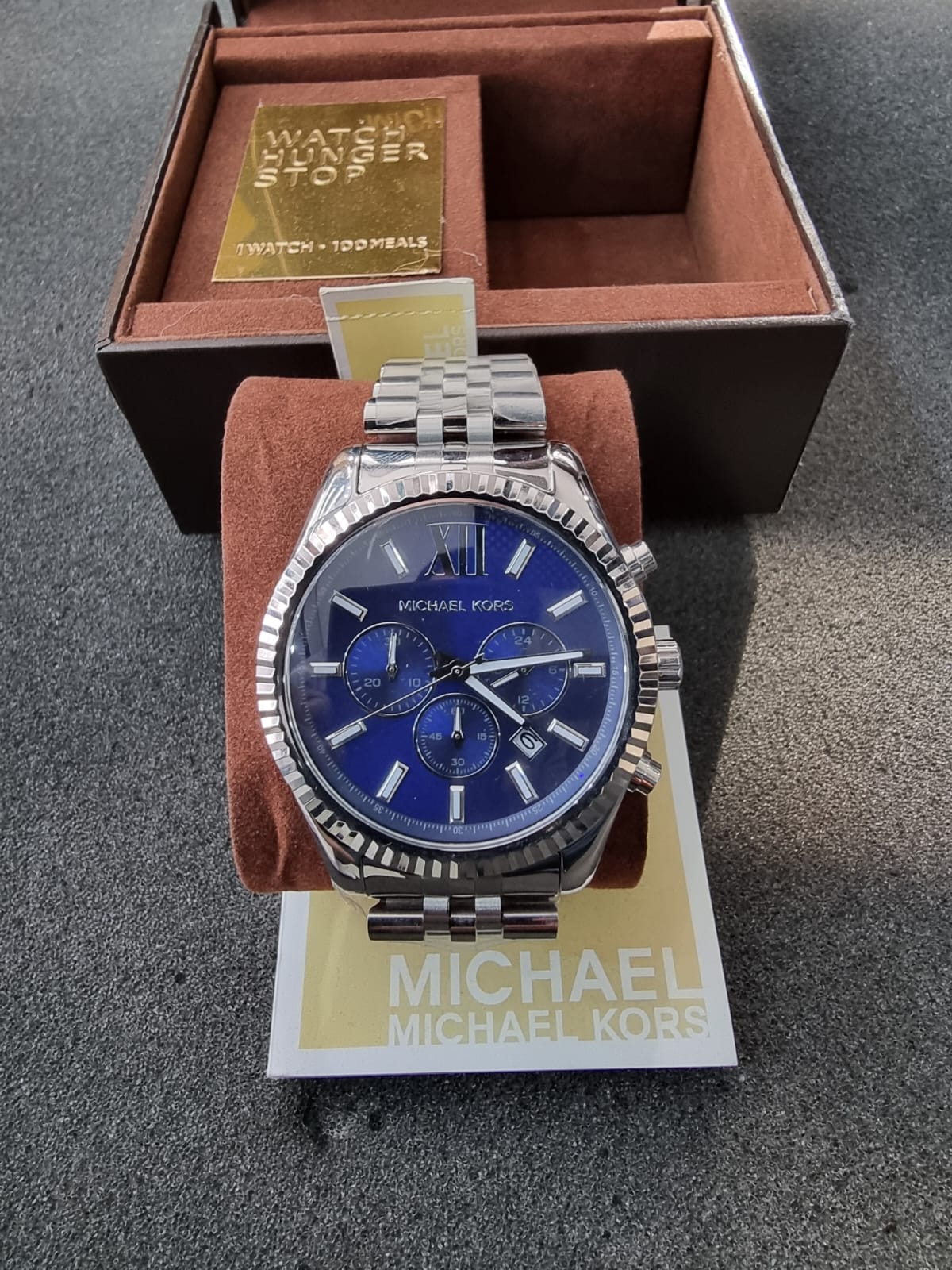MICHAEL KORS Lexington Chronograph Navy Dial Men's Watch MK8280