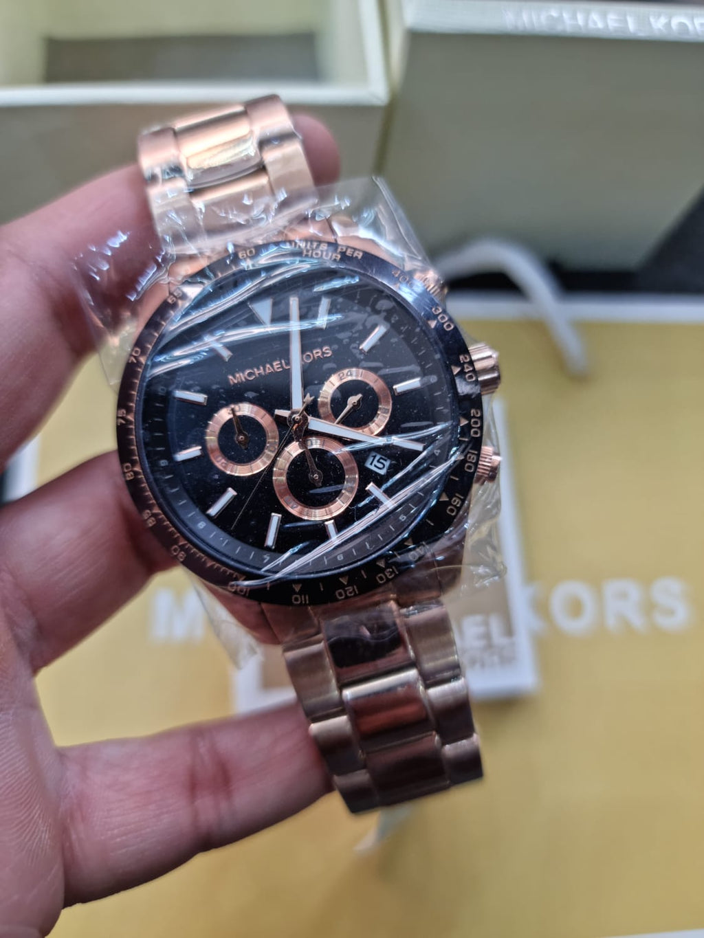 Michael Kors Men’s Quartz Stainless Steel Black Dial 45mm Watch MK8824