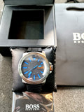 Hugo Boss Gray Casing Blue Indesses Gents Watch