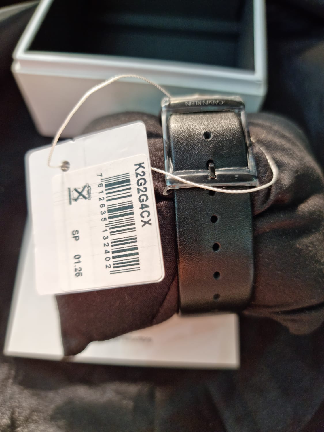 Calvin Klein Men's K2G2G4CX City 43mm Black Dial Leather Watch