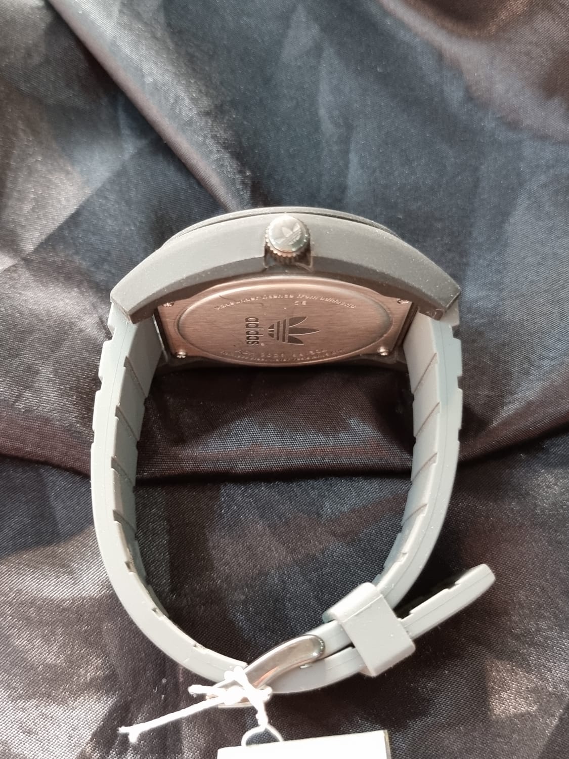 Adidas Men's 50mm Grey Silicone Band Plastic Case Quartz Analog Watch adh3029