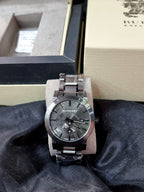 BURBERRY The City Gunmetal Dial Steel Men's Watch BU9902