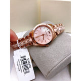 Michael Kors Women’s Quartz Stainless Steel Pink Dial 28mm Watch MK6856