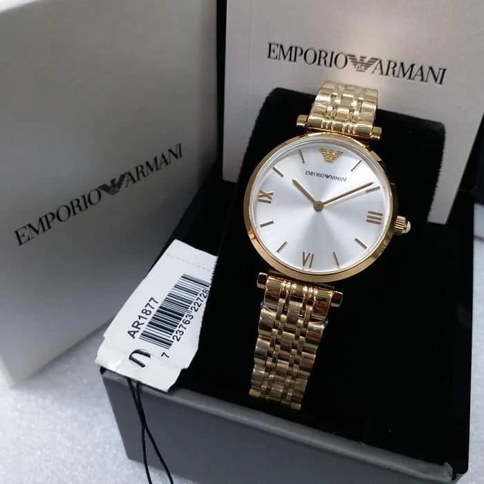 Emporio Armani Women’s Analog Stainless Steel Mother of Pearl Dial 32mm Watch AR11007