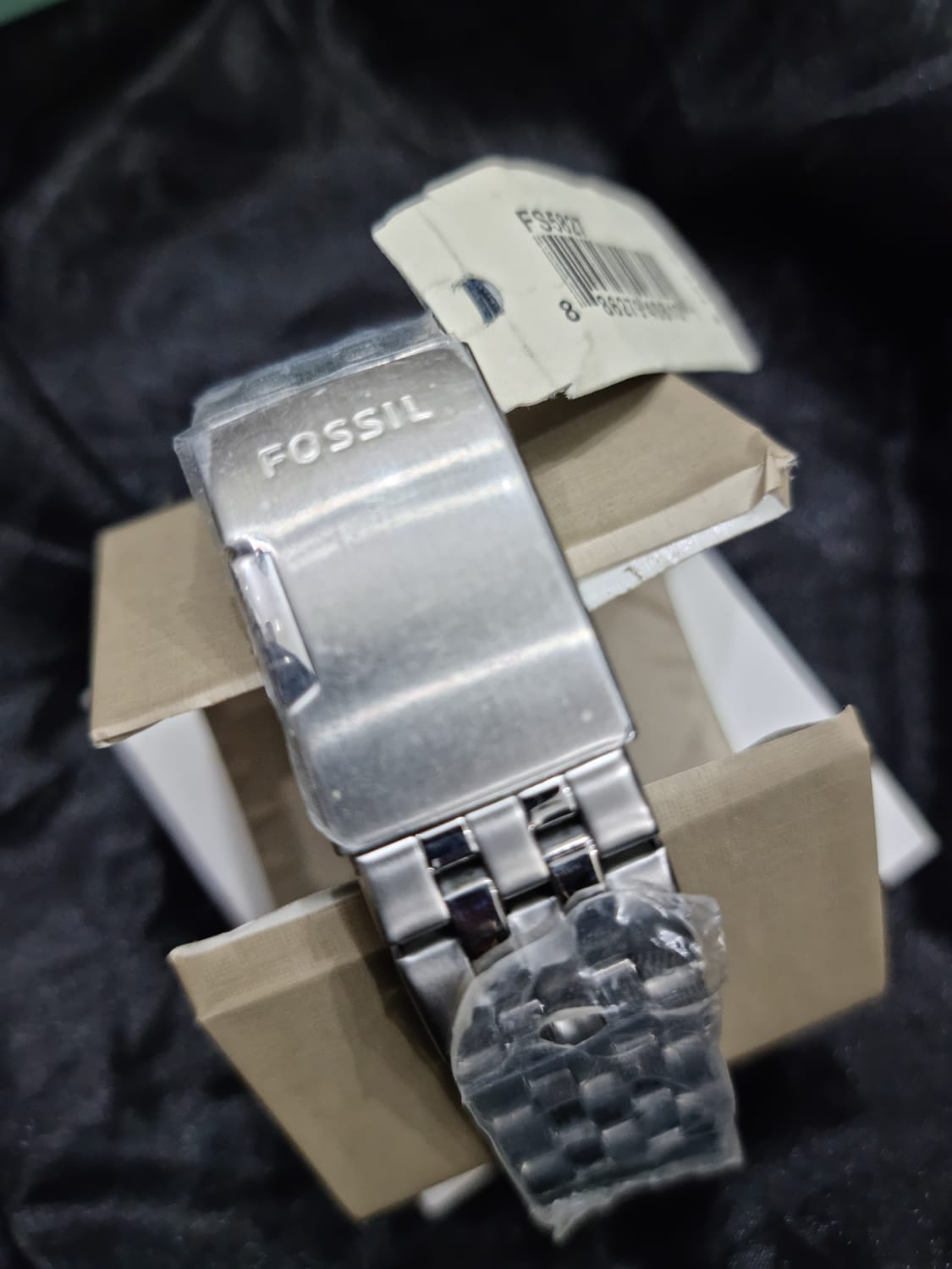 Fossil Men’s Quartz Stainless Steel Black Dial 42mm Watch FS5827