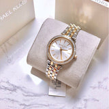 Michael Kors Women’s Quartz Stainless Steel Silver Dial 33mm Watch MK3405