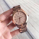 Michael Kors Women's 'Runway' Quartz Stainless Steel Watch, Color:Rose Gold-Toned (Model: MK3336)