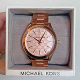 Michael Kors Women's 'Runway' Quartz Stainless Steel Watch, Color:Rose Gold-Toned (Model: MK3336)