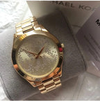 Michael Kors Women’s Quartz Gold Stainless Steel Gold Dial 39mm Watch MK3590