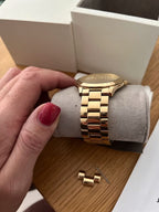 Michael Kors Women’s Quartz Gold Stainless Steel Gold Dial 39mm Watch MK3590