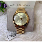 Michael Kors Women’s Quartz Gold Stainless Steel Gold Dial 39mm Watch MK3590