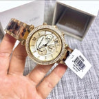 MICHAEL KORS Parker Chronograph Gold Dial Ladies Watch MK5688