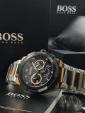 Hugo Boss Men’s Stainless Steel Black Dial 46mm Watch 1513358