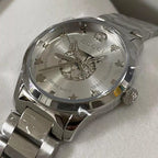 Gucci Unisex Swiss Made Quartz Silver Stainless Steel Silver Dial 38mm Watch YA1264095