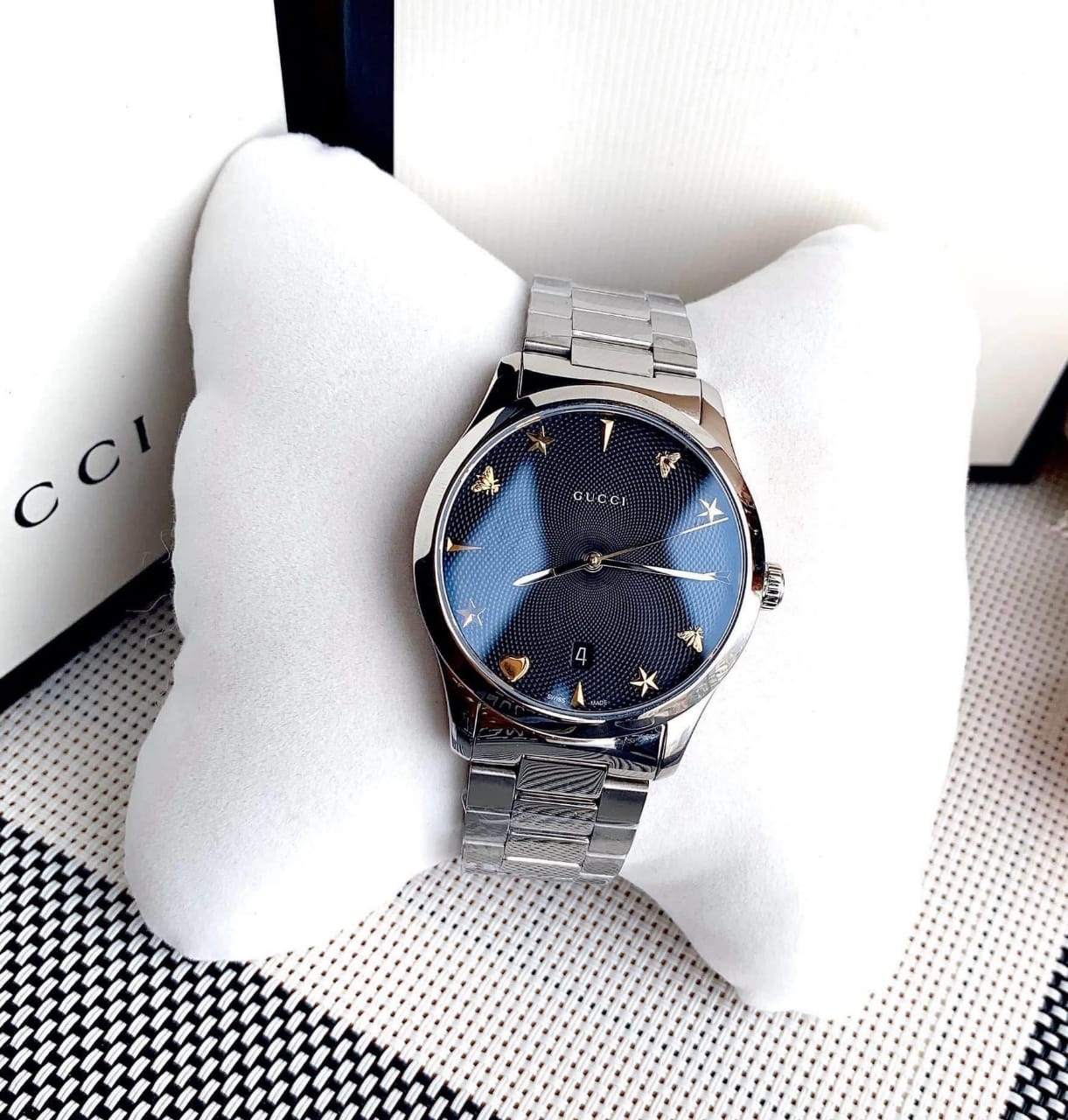 GUCCI G Timeless Black Dial Watch YA1264029