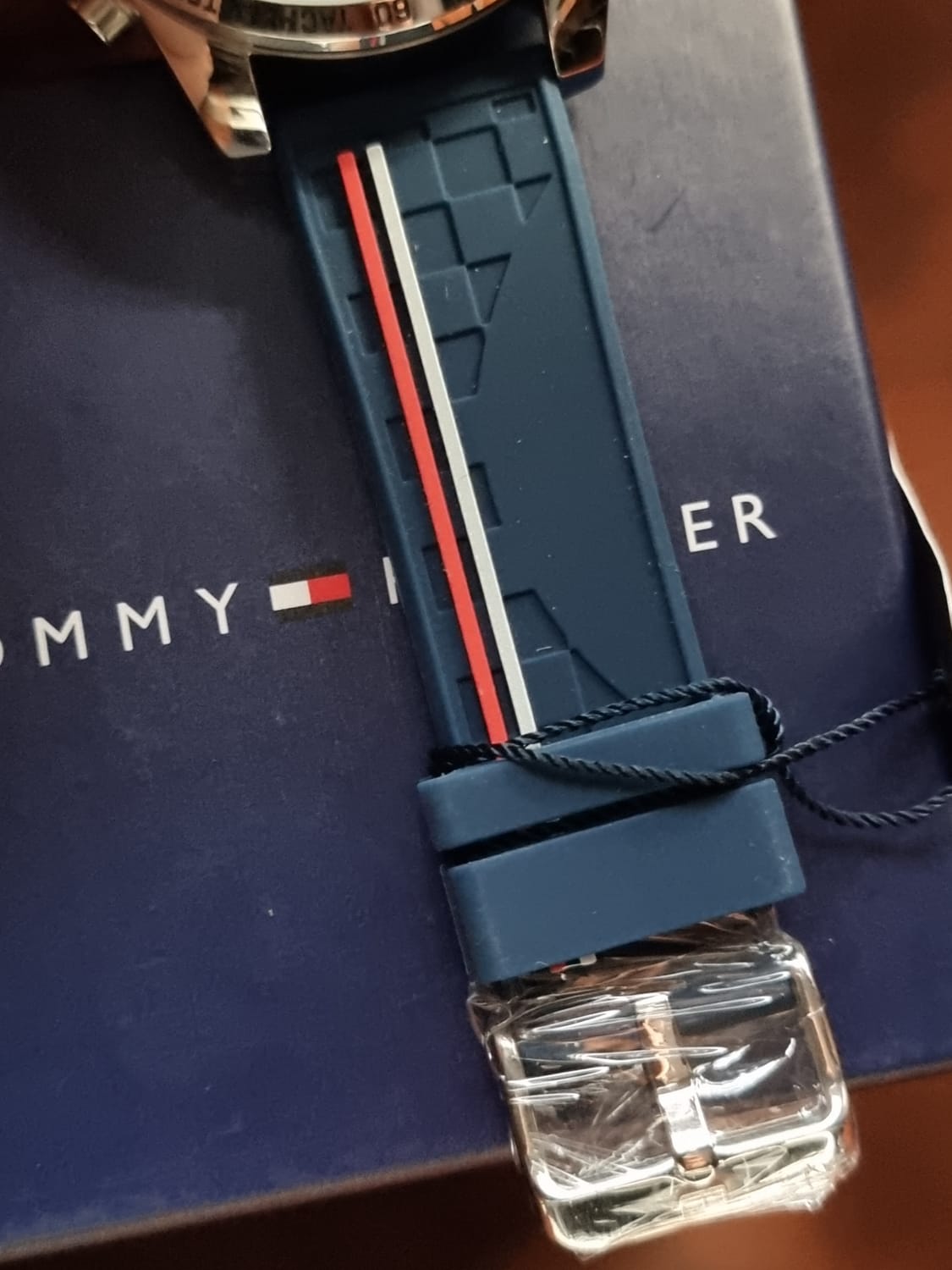 Tommy Hilfiger Men's Decker Blue Dial Blue Rubber Strap 1791476
