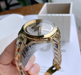 Michael Kors Women’s Quartz Stainless Steel Gold Dial 44mm Watch MK6714