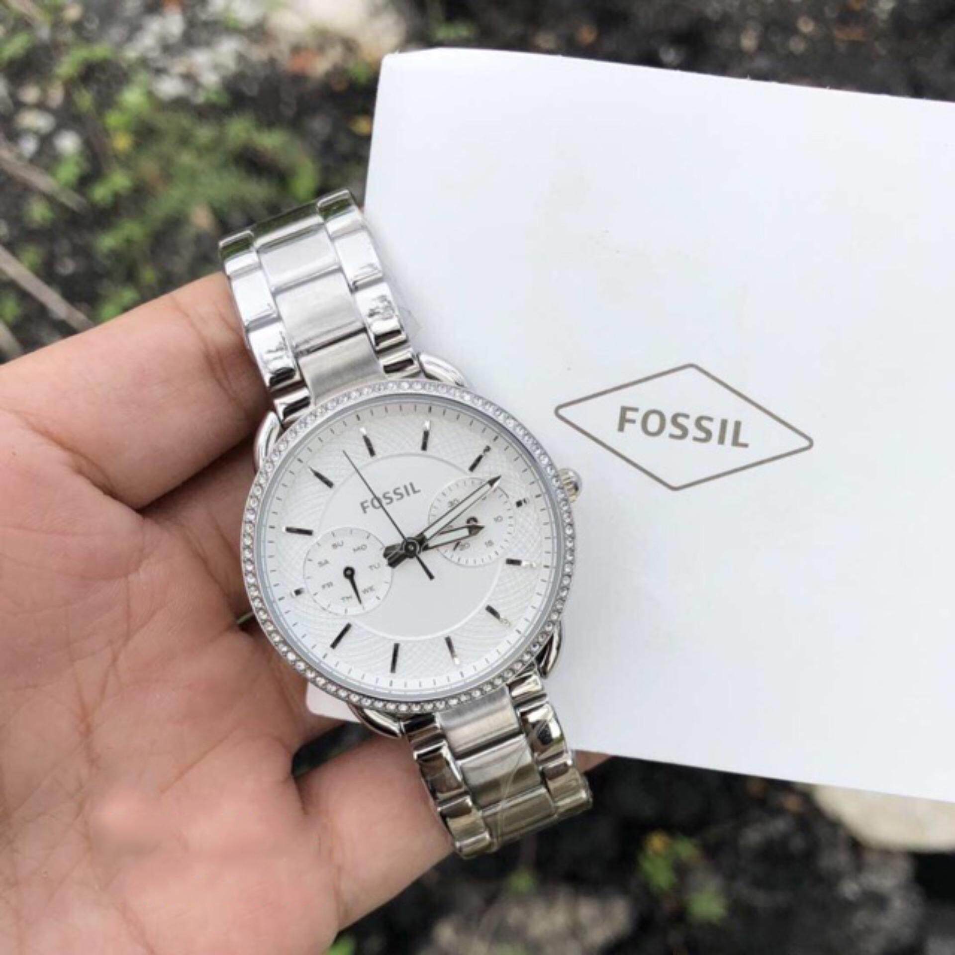 Fossil tailor silver hotsell