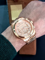 Michael Kors Men's Runway Rose Gold-Tone Watch MK8096