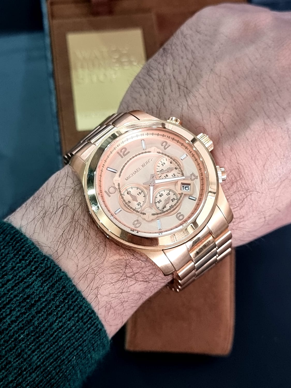 Michael Kors Men's Runway Rose Gold-Tone Watch MK8096